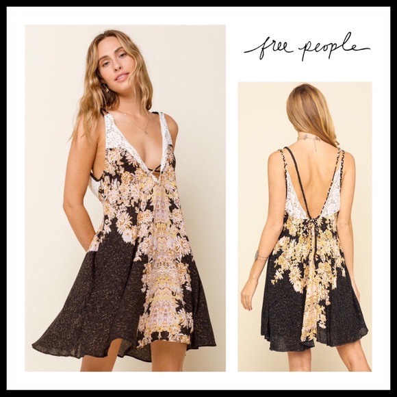 FREE PEOPLE BOHO FLOWY SLIP TANK SUN DRESS A3C - Picture 5 of 14